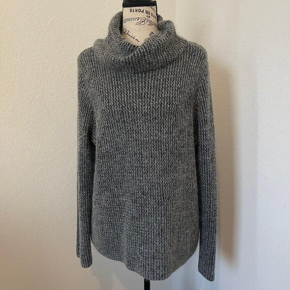Linden Hill Womens Sweater Cowl Neck L made in japan Classic Casual Mohair Blend - Picture 1 of 11